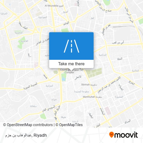 عبدالوهاب بن حزم map