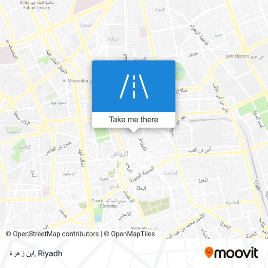 ابن زهرة map