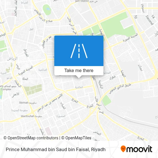 Prince Muhammad bin Saud bin Faisal map