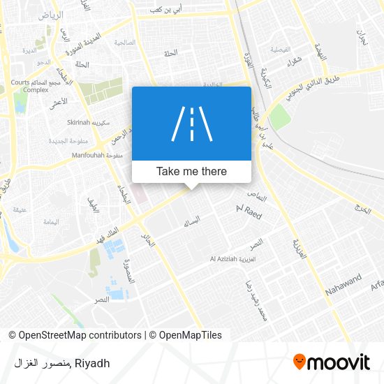 منصور الغزال map