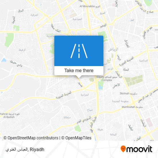 العباس الغنوي map