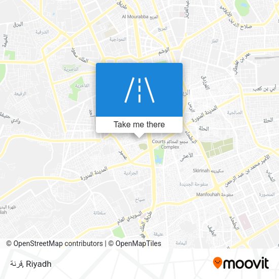 قرنة map