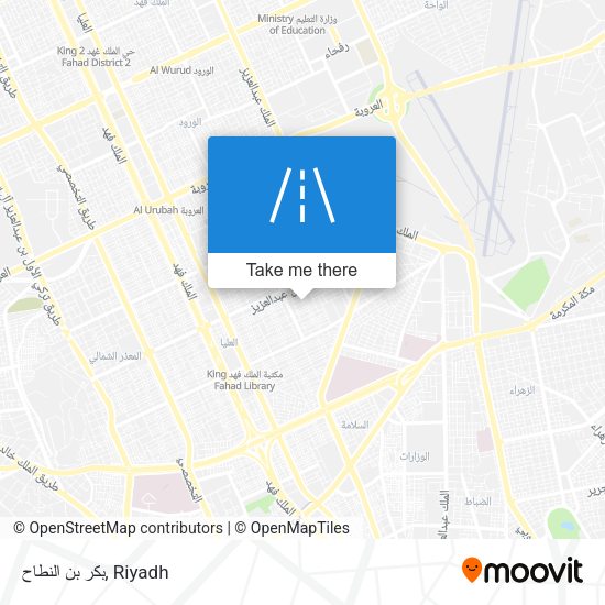 بكر بن النطاح map
