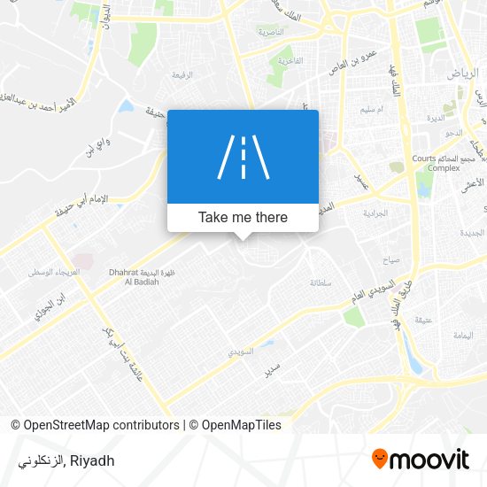 الزنكلوني map