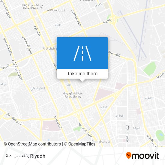 خفاف بن ندبة map