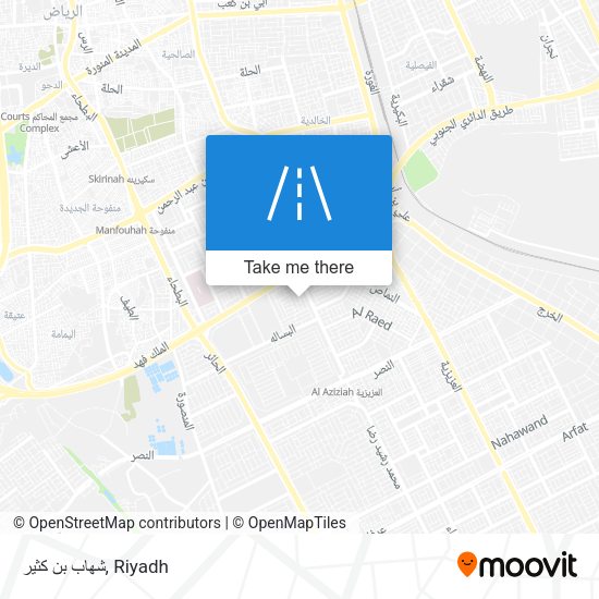 شهاب بن كثير map