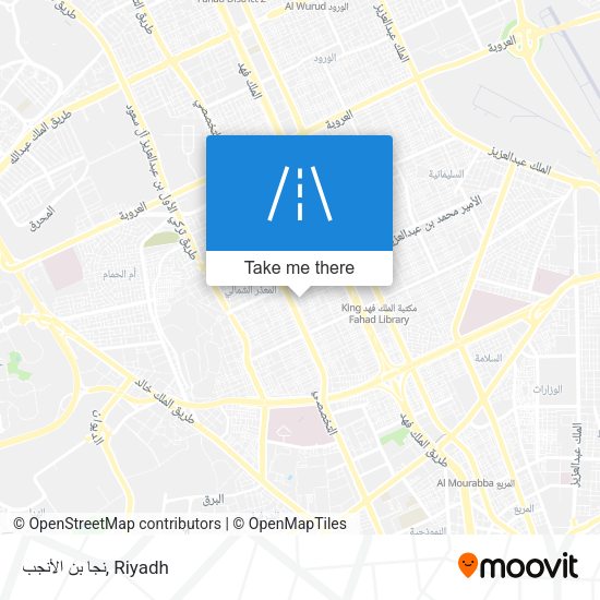 نجا بن الأنجب map