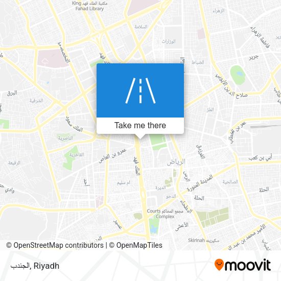 الجندب map
