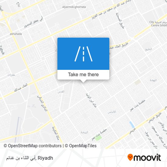 أبي الثناء بن غنائم map