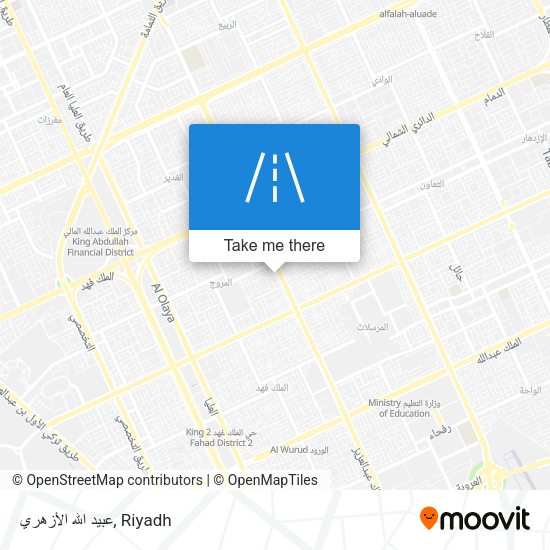 عبيد الله الأزهري map