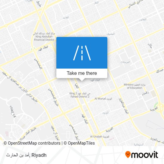 أمد بن الحارث map