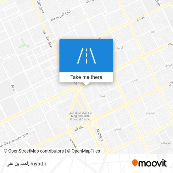 أحمد بن علي map