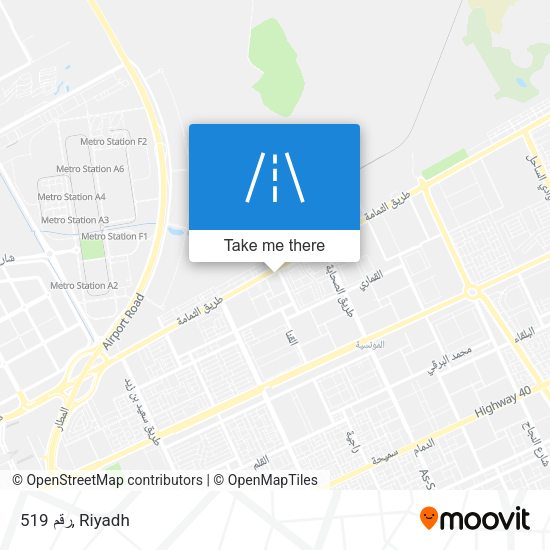 رقم 519 map
