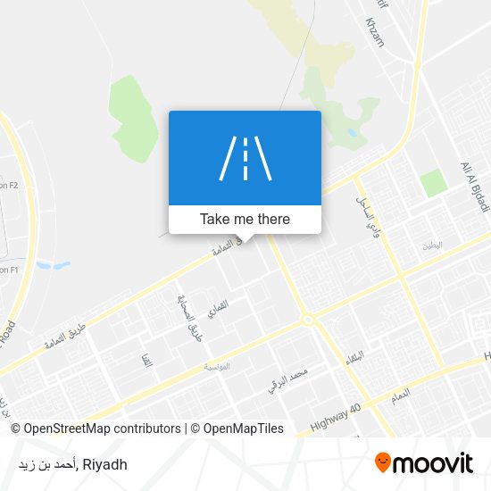 أحمد بن زيد map