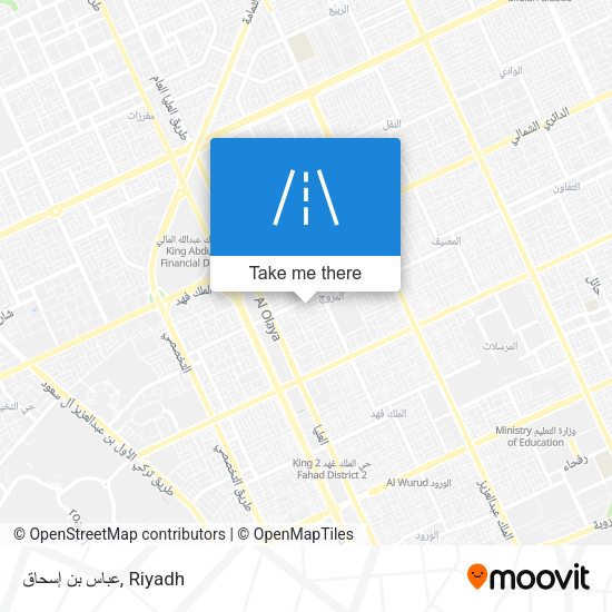 عباس بن إسحاق map