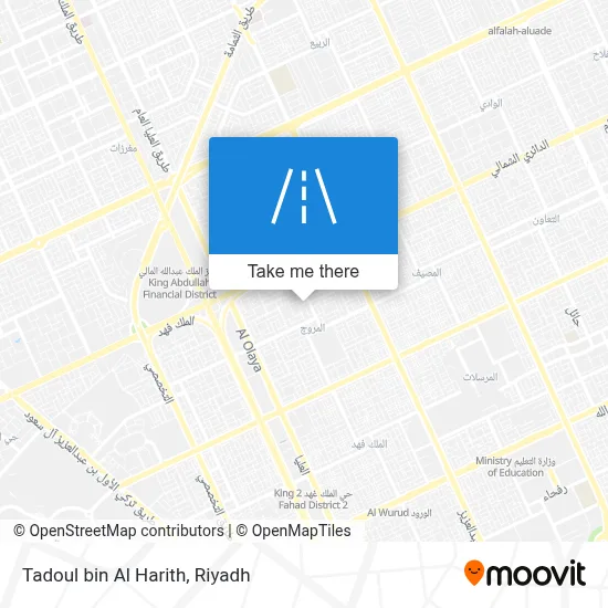 تدول بن الحارث map