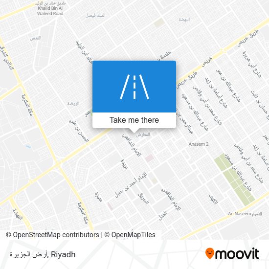 أرض الجزيرة map