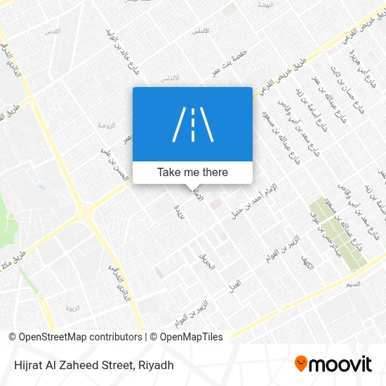 Hijrat Al Zaheed Street map