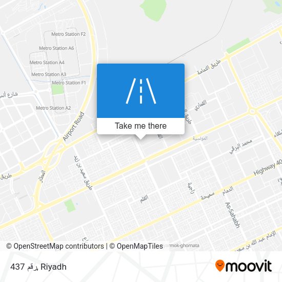 رقم 437 map