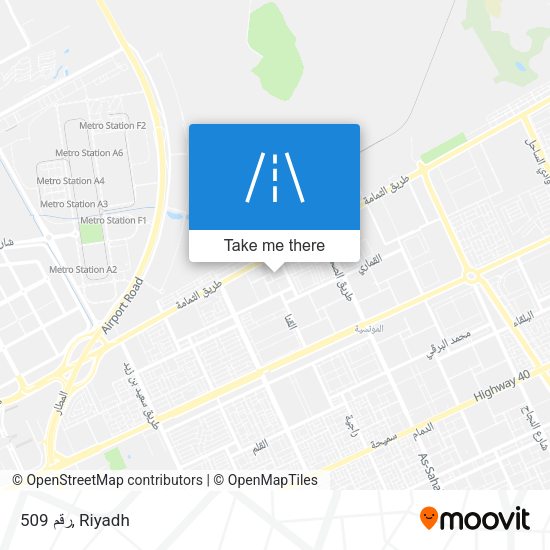 رقم 509 map