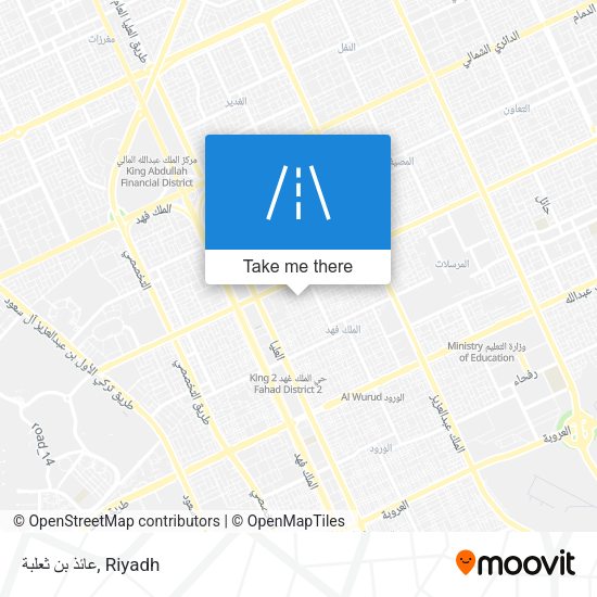 عائذ بن ثعلبة map