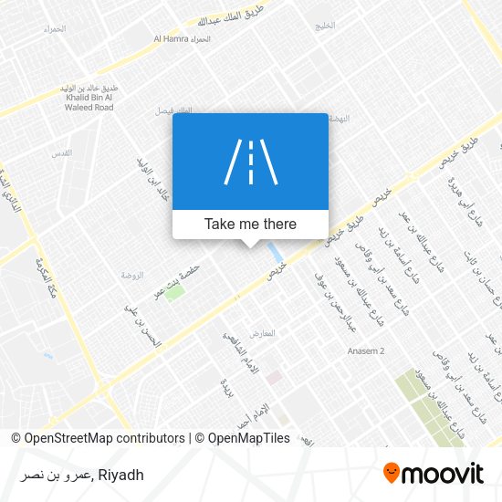 عمرو بن نصر map