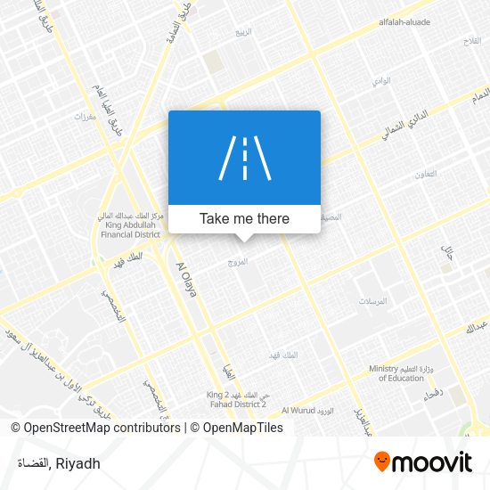 القضاة map