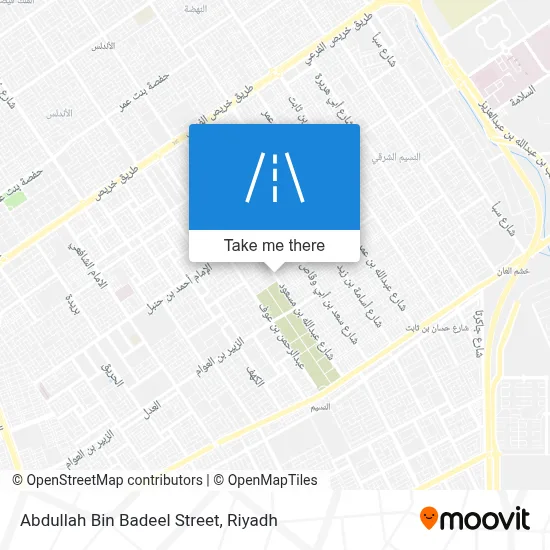 Abdullah Bin Badeel Street map