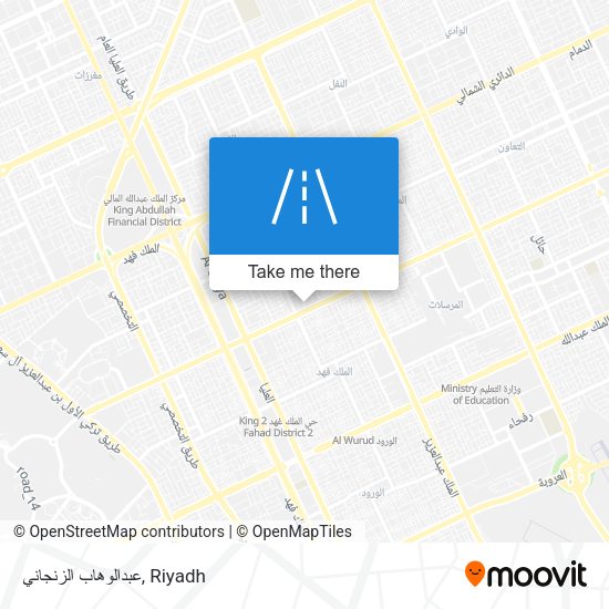 عبدالوهاب الزنجاني map