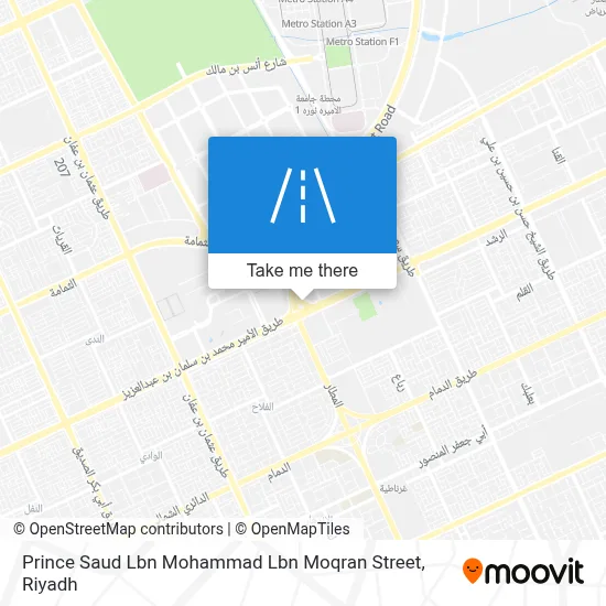 Prince Saud Lbn Mohammad Lbn Moqran Street map