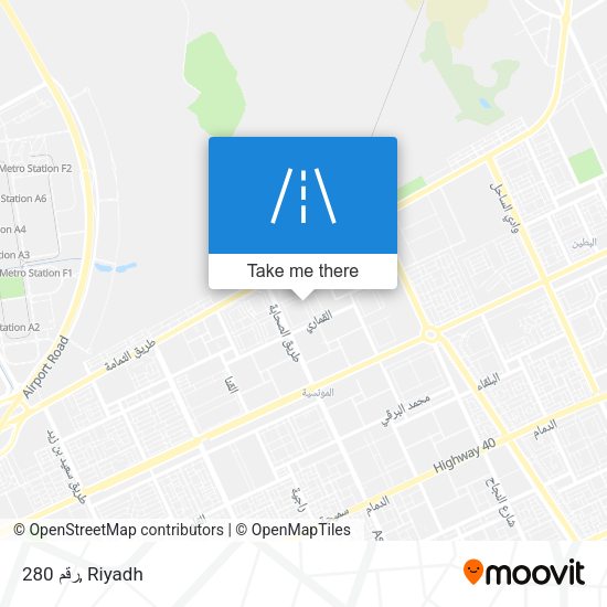 رقم 280 map
