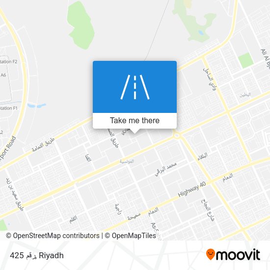 رقم 425 map