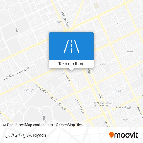 شارع وادي الرباح map