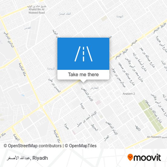 عبدالله الأصغر map