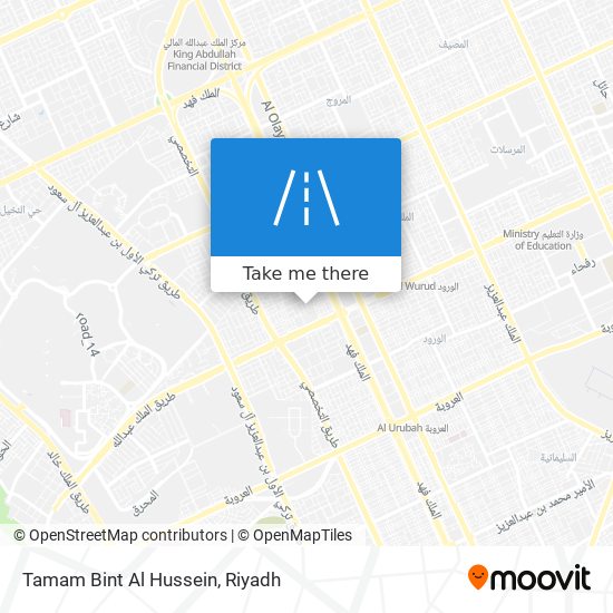 Tamam Bint Al Hussein map