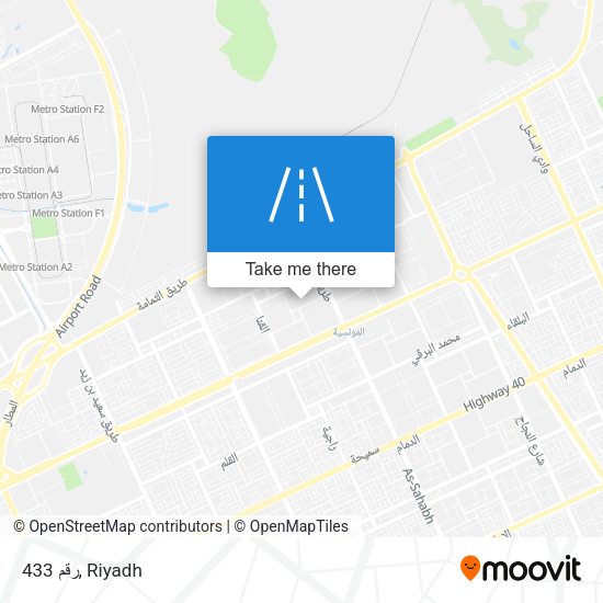 رقم 433 map