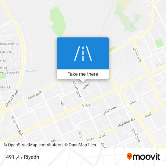 رقم 491 map