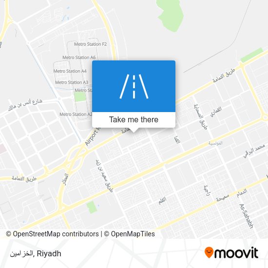 الخزامين map