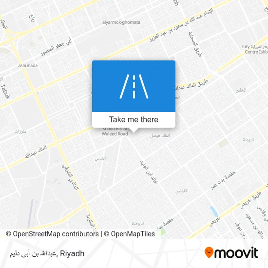 عبدالله بن أبي دليم map
