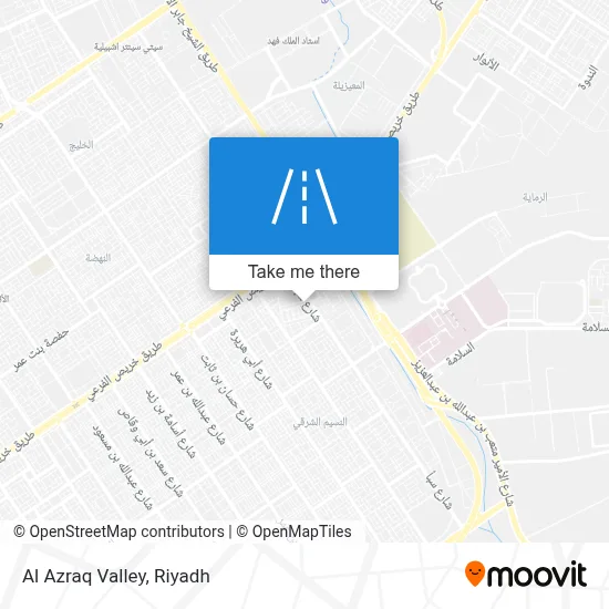 Al Azraq Valley map