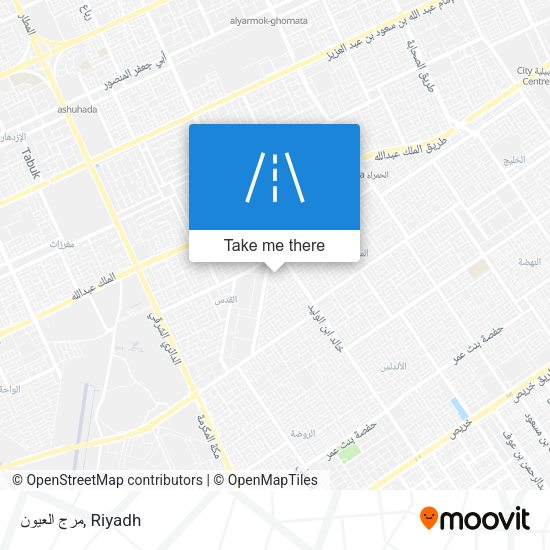 مرج العيون map
