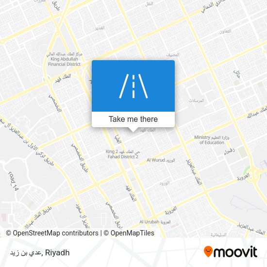 عدي بن زيد map