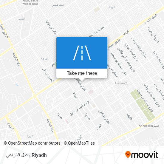 دعبل الخزاعي map