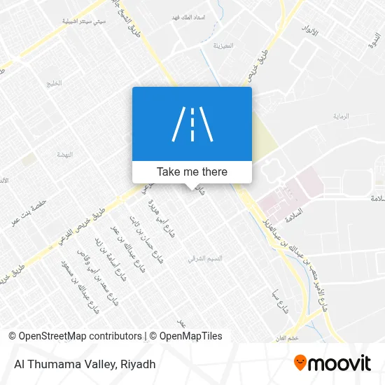Al Thumama Valley map