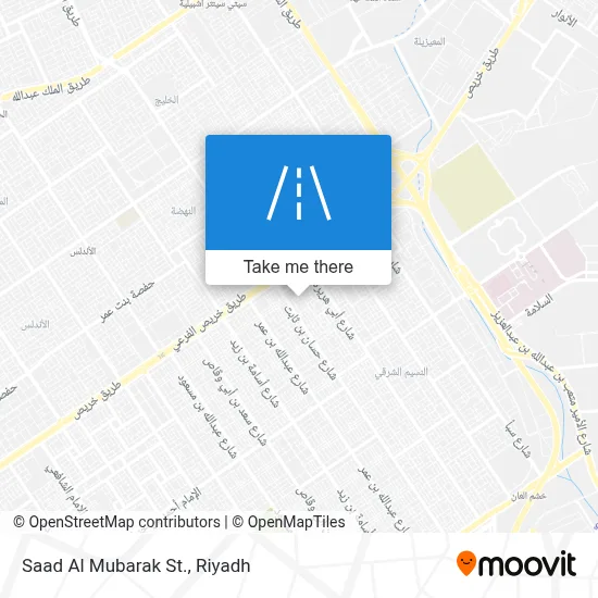 Saad Al Mubarak St. map