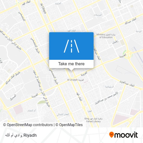 وادي أم أثله map
