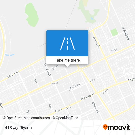 رقم 413 map