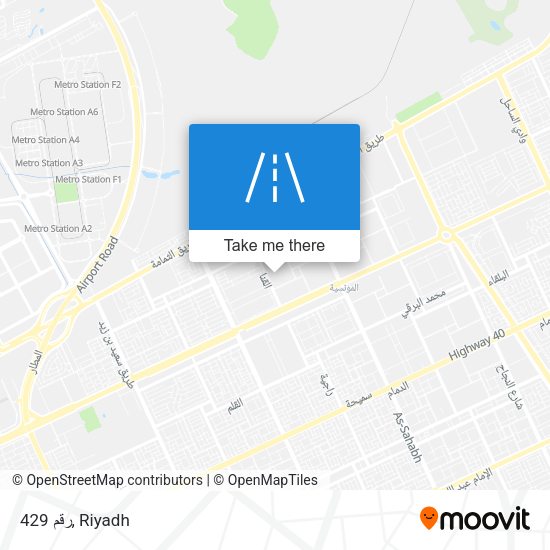 رقم 429 map