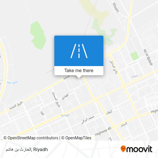 الحارث بن هاشم map