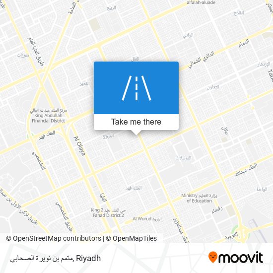 متمم بن نويرة الصحابي map